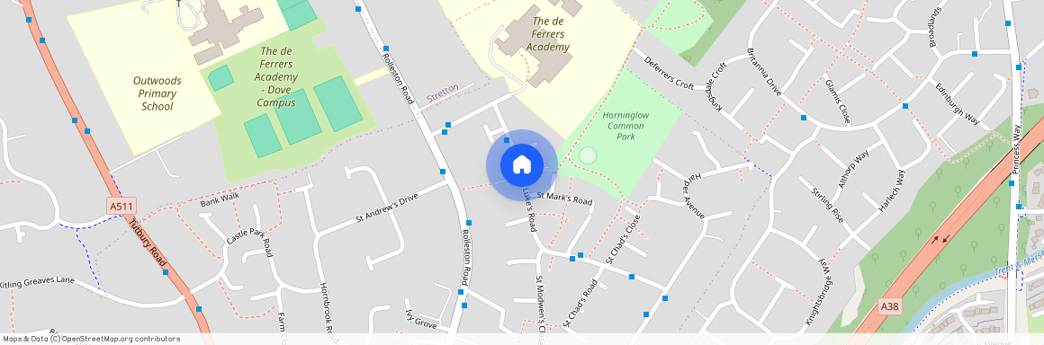 St Lukes Road, Burton upon Trent, DE13