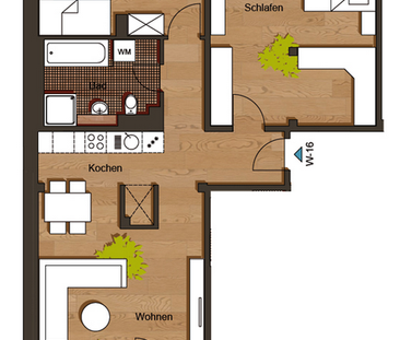 Helle 3-R-Whg Wanne Dusche Balkon Stellplatz Lift! - Photo 2