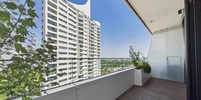 Danubeflats - Exklusive 2-Zimmer-Wohnung im höchsten Wohnhochhaus Österreichs mit zwei Balkonen, Spa und Blick auf die Neue Donau - Photo 3