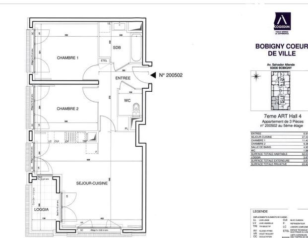 location Appartement T3 DE 60.8m² À BOBIGNY - Photo 1