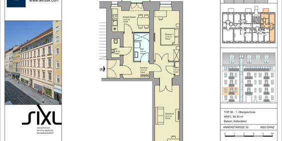 Annenstraße 32/6 - Helle und geräumige geförderte 2 Zimmerwohnung im Annenviertl - Photo 3