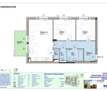 3-Zimmer-Wohnung mit Balkon, Top 14 - Foto 3