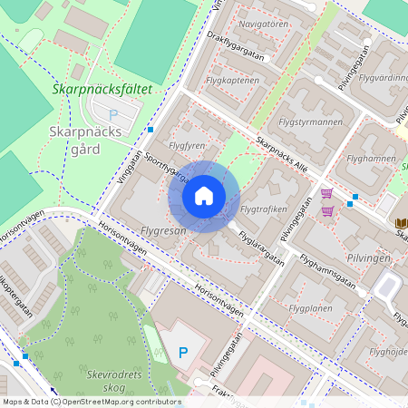 Skarpnäcks gård, Stockholm, Sportflygargatan 12