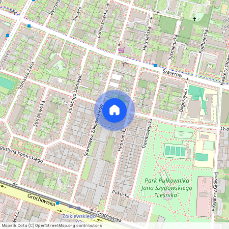 Warszawa, Praga-Południe, Gocławek, Stanisława, Żółkiewskiego