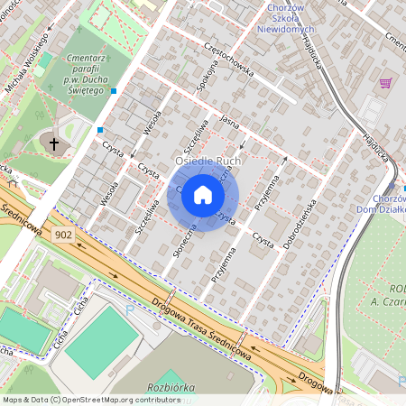 ul. Słoneczna, Centrum, Chorzów, śląskie