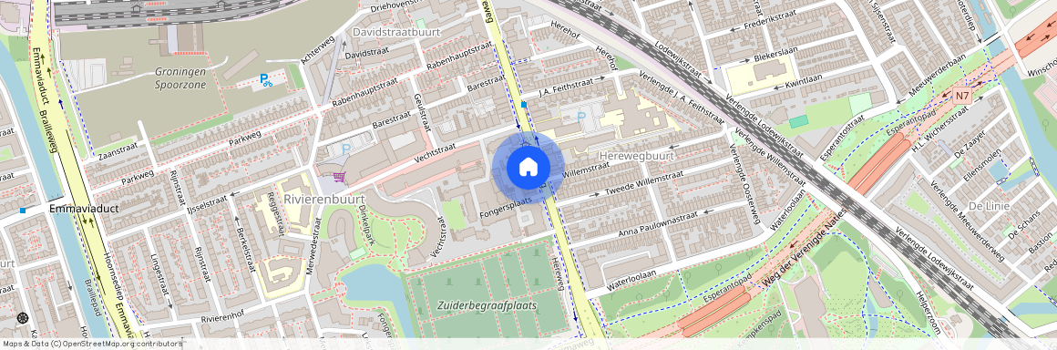 Rivierenbuurt, 9725 AC, Hereweg, Groningen