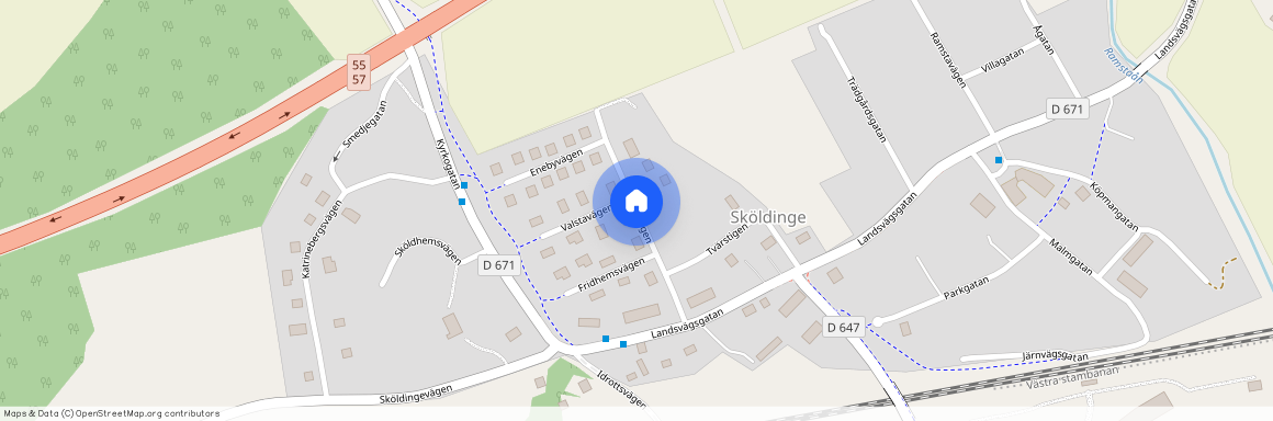 Bergsvägen, Sköldinge