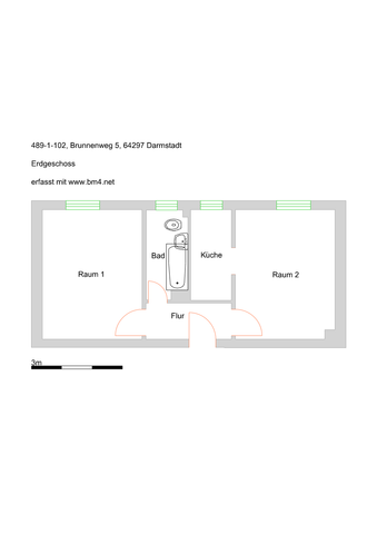 Helle Zwei-Zimmer-Wohnung im Erdgeschoss ab sofort zu vermieten! - Foto 2