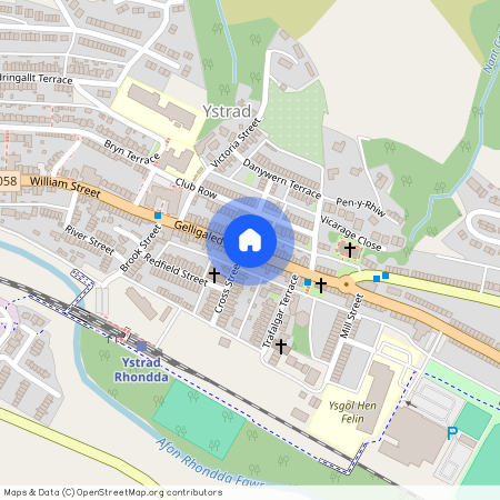 Gelligaled Road, Ystrad, Rhondda Cynnon Taff, CF41