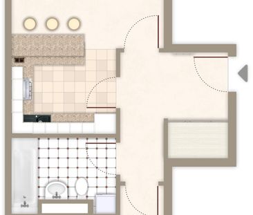 ** 2-Zimmer-Whg. mit 2 Balkonen und Wannenbad * Tiefgarage * Keller... - Photo 1