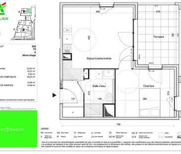 location Appartement T2 DE 40m² À MONTPELLIER - Photo 2