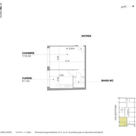 2 Zimmer, 31 m², 2. Stock - Foto 4