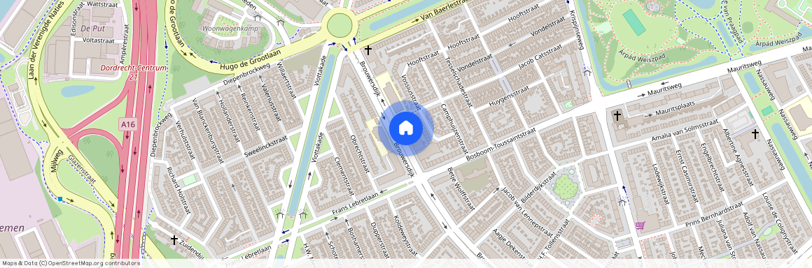 Brouwersdijk 8, Jacob Catsstraat en omgeving, 3314GR, Dordrecht