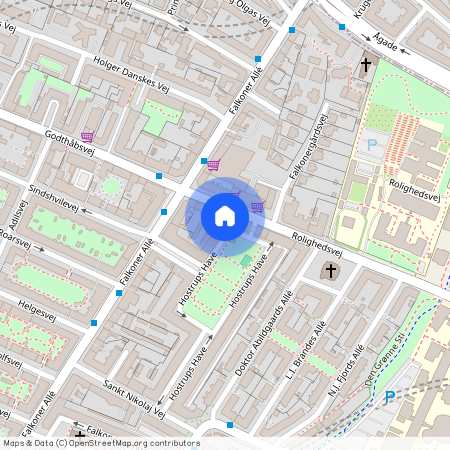 Hostrups Have 50, 4. th., 1954, Frederiksberg C