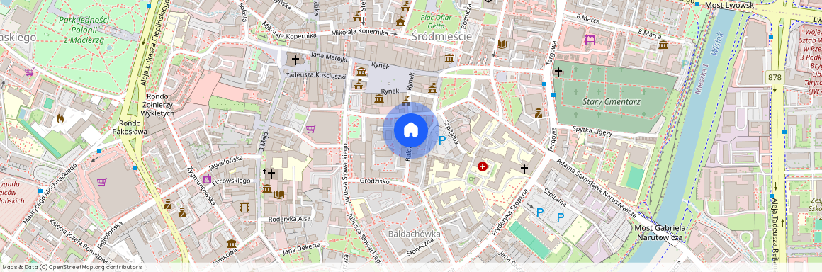 ul. Baldachówka, Śródmieście, Rzeszów, podkarpackie