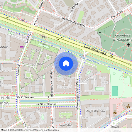 al. Aleja Wilanowska, Błonia Wilanowskie, Wilanów, Warszawa, mazowieckie