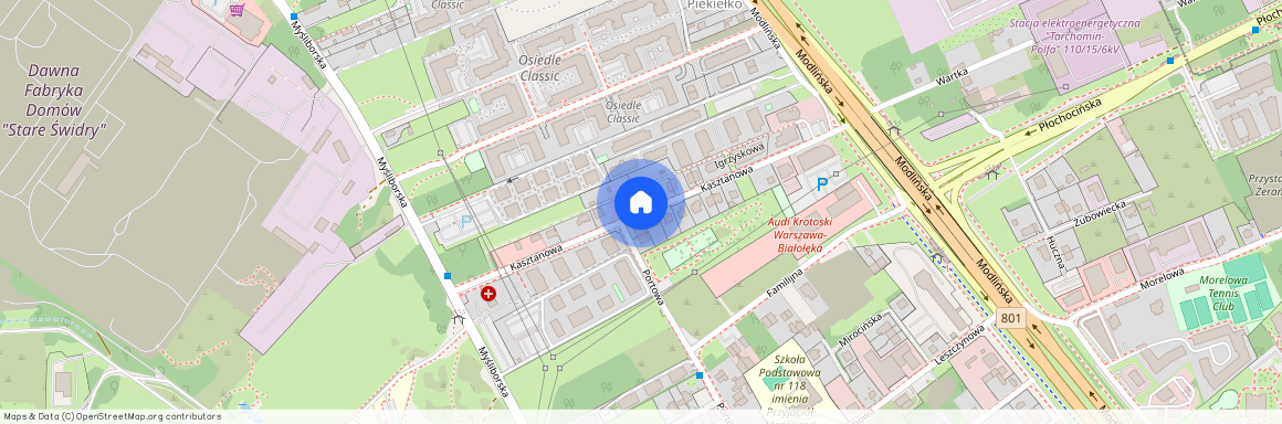 ul. Kasztanowa, Żerań, Białołęka, Warszawa, mazowieckie