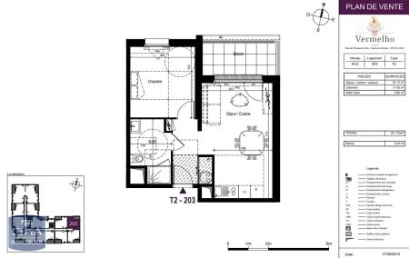 Appartement à louer 2 pièces 41.13m² - Photo 5