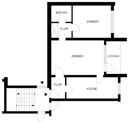 Geräumige 2-Zimmer-Wohnung mit Loggia // 3.OG links - Foto 4