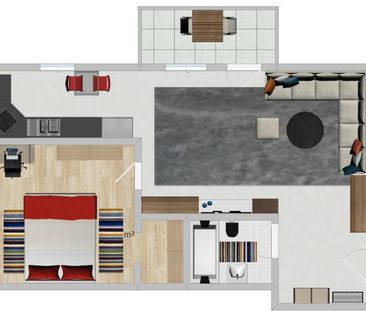 Zwei Raum Wohnung Dresden Leubnitz Neuostra - Foto 1