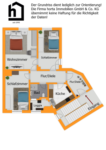 Gut geschnittene 3-Zimmer-Wohnung mit Loggia in Konstanz-Petershausen - Photo 3