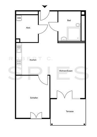 Barrierefreie, moderne 2-Zimmer-Wohnung mit schöner Terrasse in unmittelbarer Uni-Nähe - Photo 3