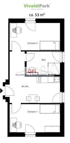 Die perfekte WG-Immobilie! Hochwertige möblierte Wohnung mit Waldblick! Vivaldi Campus! - Photo 3