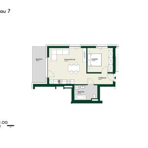 Erstbezug - Lichtdurchflutete 2-Zimmer-Wohnung im obersten Geschoss mit Balkon - Photo 2