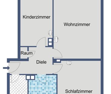 Helle Wohnung mit ca. 64 m² und Kellerraum - Photo 1