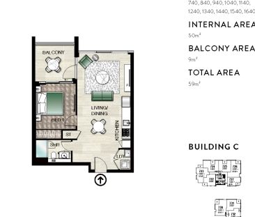 Sunbathed North Facing Apartment On 9th Floor. Lift Access - Photo 5