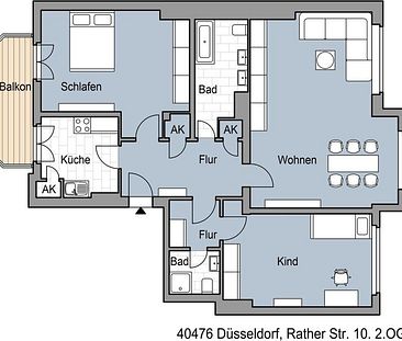 Tolle 3-Zimmer-Wohnung mit Balkon, Einbauküche und Gäste WC - Photo 6