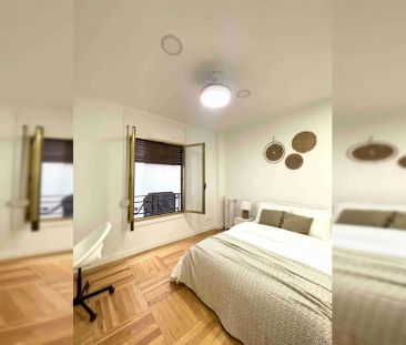 Room in a shared 6-bedroom flat for rent in Goya, professionals only - Foto 3