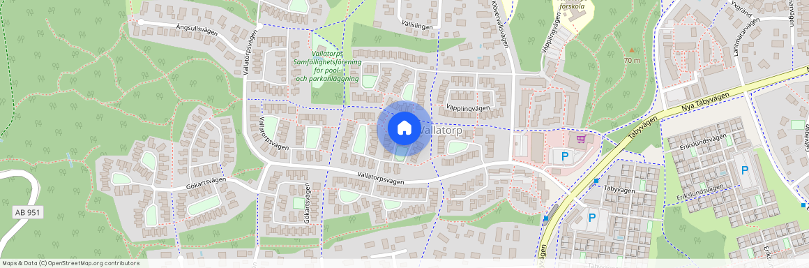 Vallatorpsvägen, Täby