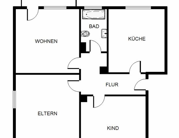 3-Zimmer-Wohnung in Gelsenkirchen Scholven - Photo 1