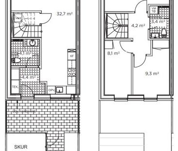 Indflytningsklart enderækkehus med udsigt over grønne arealer. - Photo 5