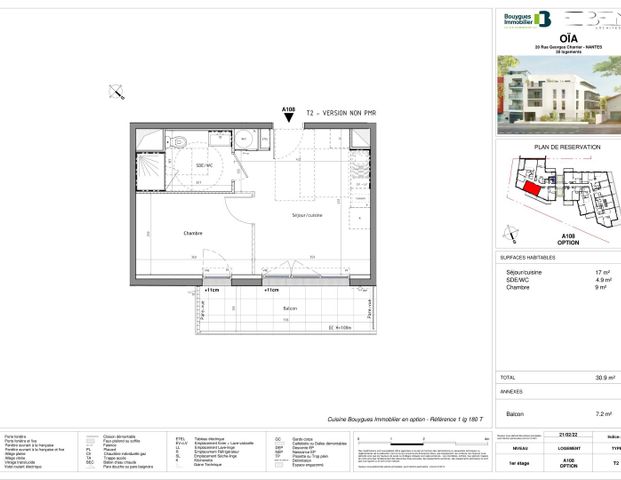 location Appartement T2 DE 30.9m² À NANTES - Photo 1