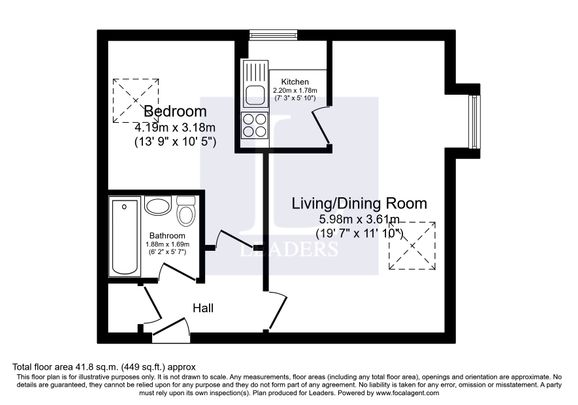 1 bedroom apartment to rent Shakespeare Road, Bedford, Bedfordshire, MK40 - Photo 1