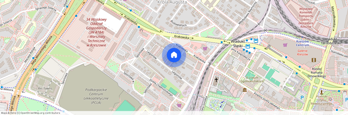 ul. Krakowska, Króla Stanisława Augusta, Rzeszów, podkarpackie