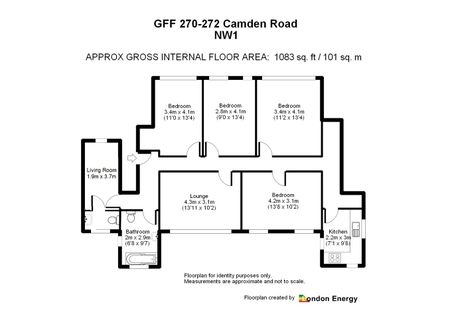 5 Bed Flat, Camden Road, NW1 - Photo 2