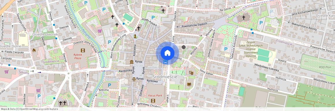 ul. Mikołaja Reja, Śródmieście, Rybnik, śląskie