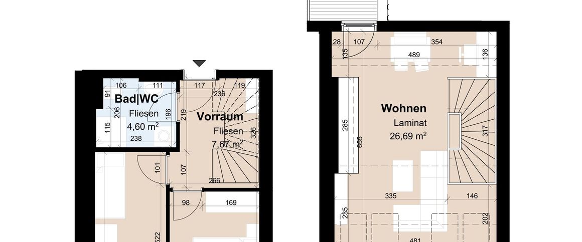 Moderne Mansardenwohnung auf zwei Etagen mit großzügiger Dachterrasse - Foto 1