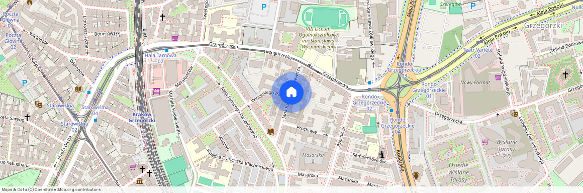 ul. Jana Karola Chodkiewicza, Grzegórzki, Grzegórzki, Kraków, małopolskie