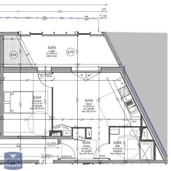 Location Appartement 2 pièces 40m² TOURS 37100 - Photo 2