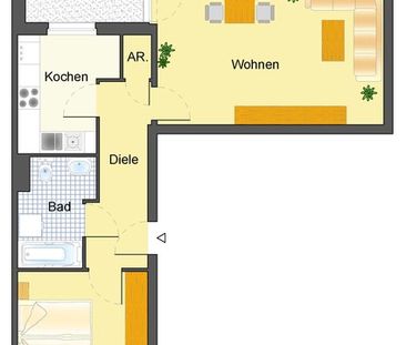 Großzügige, helle Wohnung mit WBS! - Foto 1