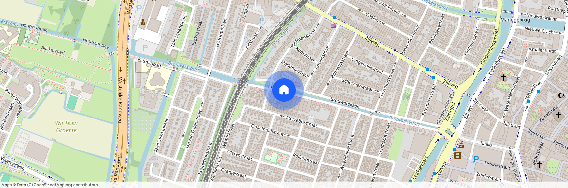 Leidsebuurt-west, 2013 RA, Brouwersvaart, Haarlem