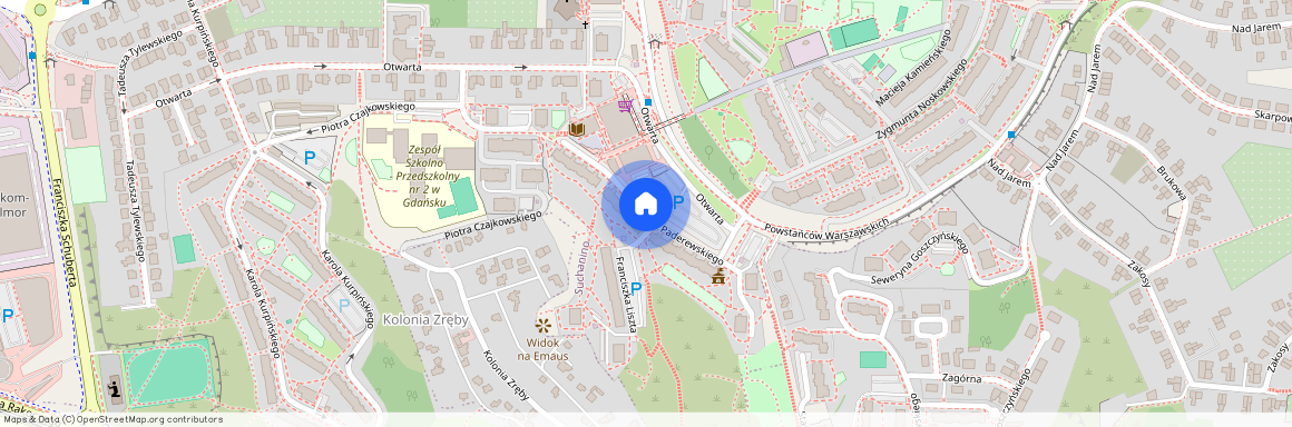 ul. Ignacego Paderewskiego, Suchanino, Gdańsk, pomorskie