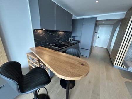 Möbliertes Apartment im 42. Stock mit Weitblick auf die Donau! Pool, Spa und Fitness inklusive! - Photo 5