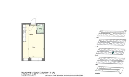 MØBLERET STUDIO PÅ AMAGERBRO MED FITNESS, TAGTERRASSE OG MEGET MERE! - Foto 5