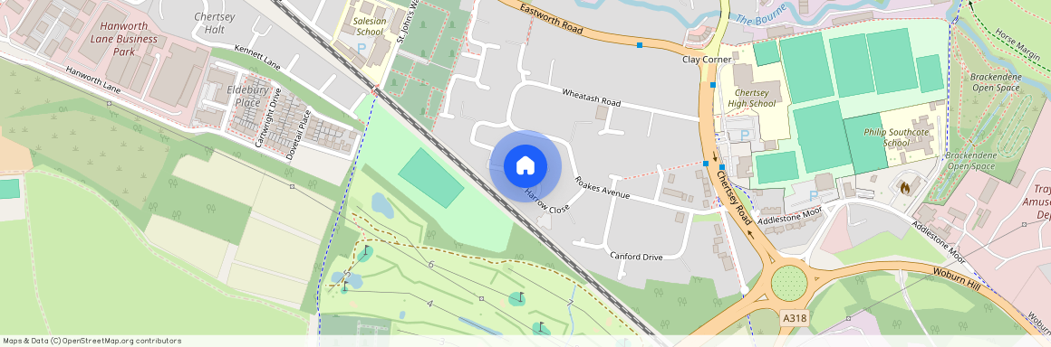 Harrow Close, Addlestone, Surrey, KT15