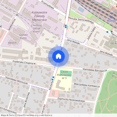 ul. Łęczycka, Kutno, kutnowski, łódzkie